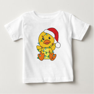 Duck Christmas Winter Animals Holiday Duck Baby T-Shirt