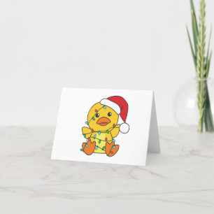 Duck Christmas Winter Animals Holiday Duck Card