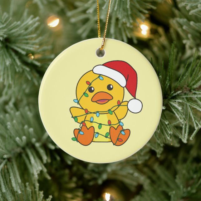 Duck Christmas Winter Animals Holiday Duck Ceramic Tree Decoration (Tree)