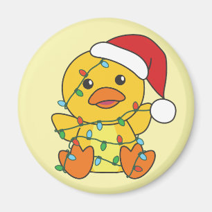 Duck Christmas Winter Animals Holiday Duck Magnet
