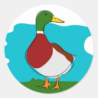 Duck Classic Round Sticker