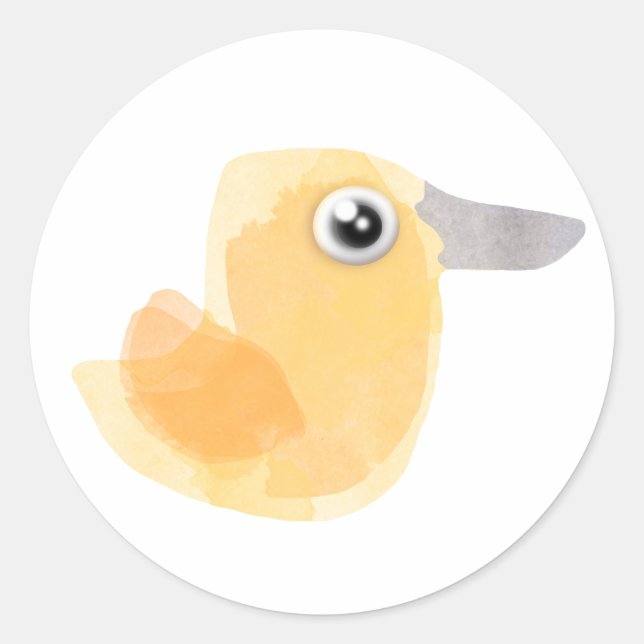 DUCK CLASSIC ROUND STICKER (Front)