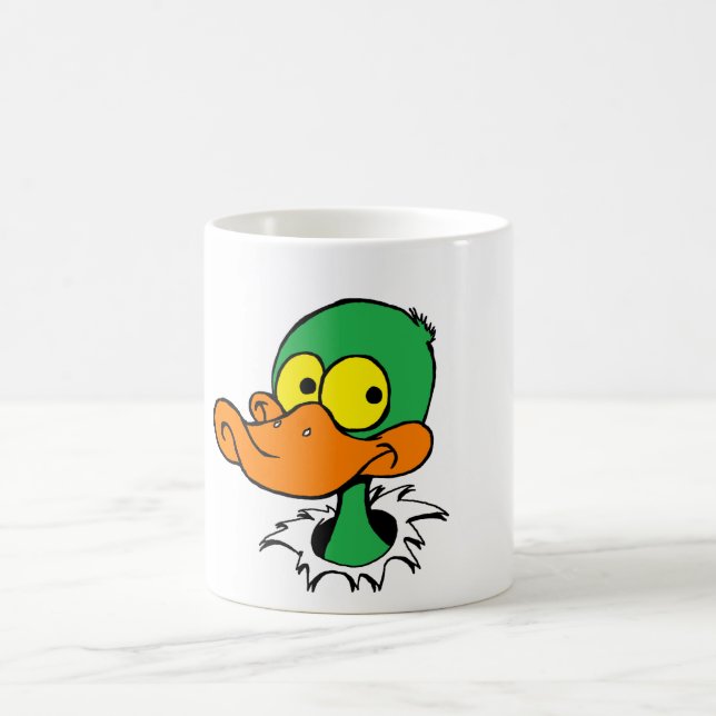 DUCK -colour no BACKGROUND Coffee Mug (Center)