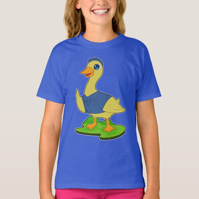 Duck Cop Police hat Police T-Shirt (Front)