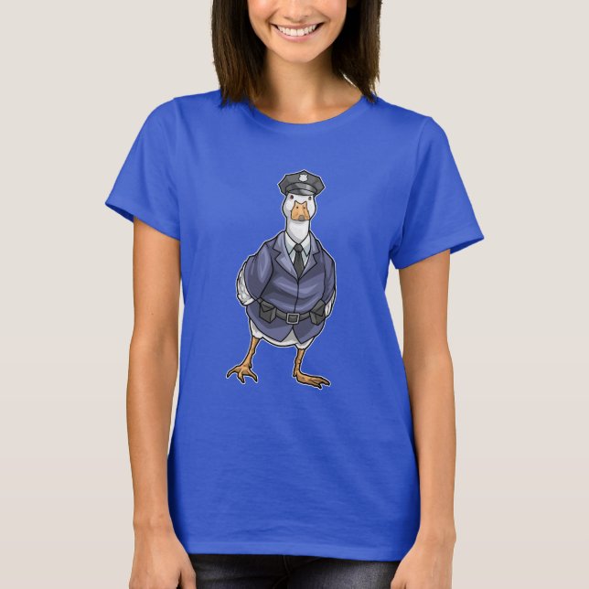 Duck Cop Police hat Police T-Shirt (Front)