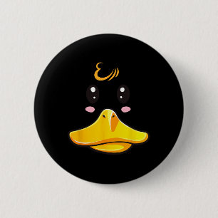 Duck Costume Cute Rubber Ducky Face Halloween  6 Cm Round Badge