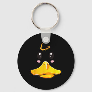 Duck Costume Cute Rubber Ducky Face Halloween  Key Ring