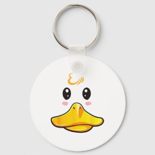 Duck Costume Cute Rubber Ducky Face Halloween  Key Ring