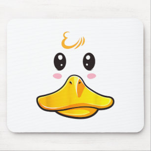 Duck Costume Cute Rubber Ducky Face Halloween Mouse Pad
