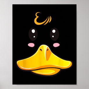 Duck Costume Cute Rubber Ducky Face Halloween  Poster