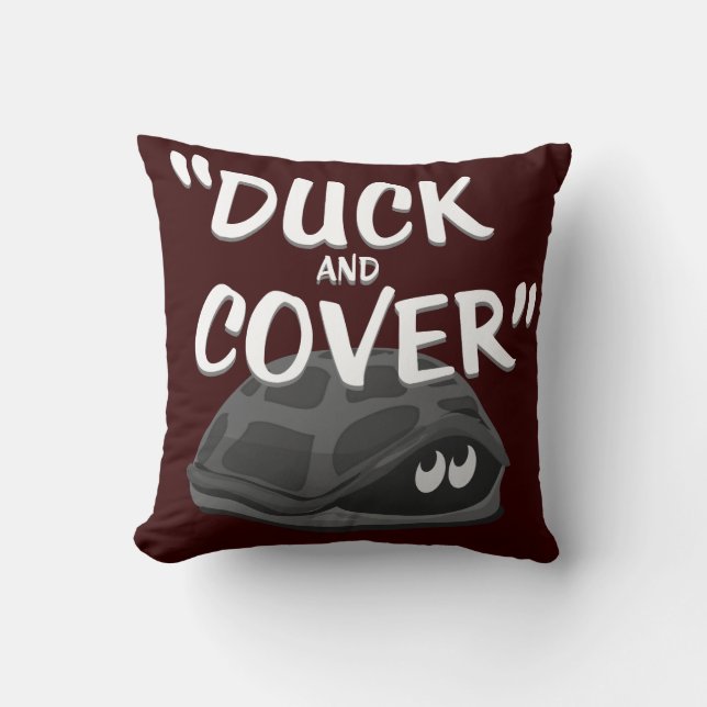 Duck & Cover Cushion (Front)