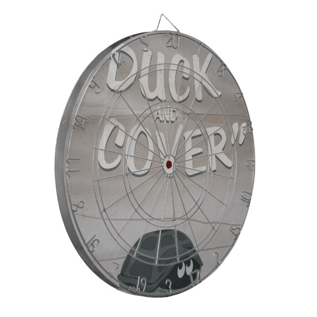 Duck & Cover Dartboard (Front Left)