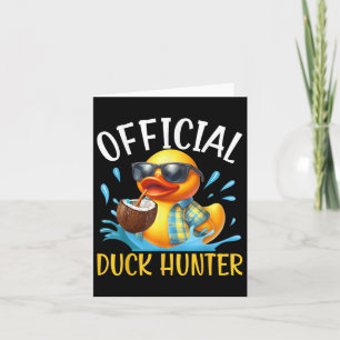 Duck Cruise Boat Shirt Funny Rubber Duck Hunting S Card
