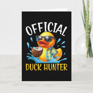 Duck Cruise Boat Shirt Funny Rubber Duck Hunting S Card