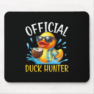 Duck Cruise Boat Shirt Funny Rubber Duck Hunting S Mouse Pad