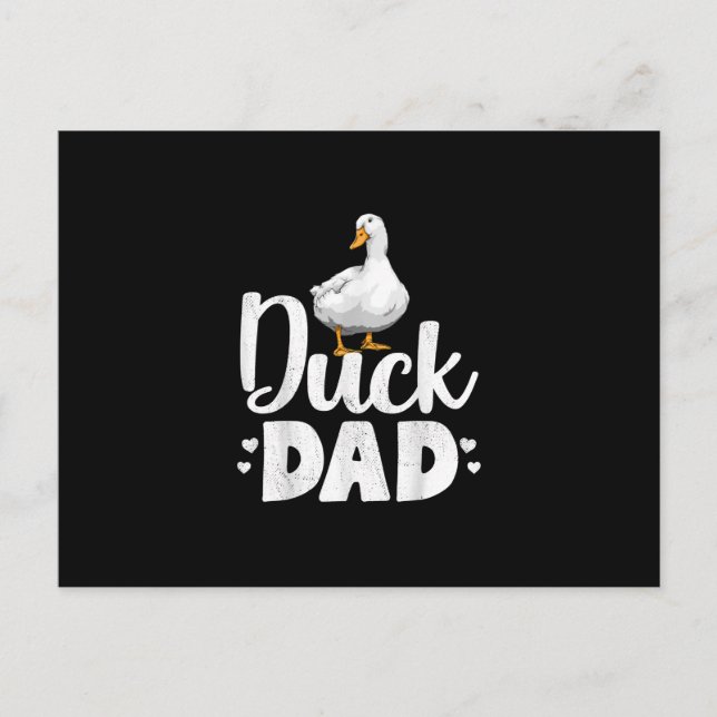 Duck Dad Funny Water Ducklings Farmer Gifts Holiday Postcard (Front)