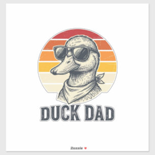 Duck Dad Vintage Duck Sunglasses Vector Shirt Desi