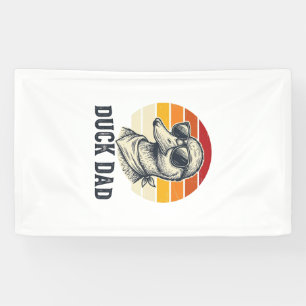 Duck Dad Vintage Duck Sunglasses Vector Shirt Desi Banner