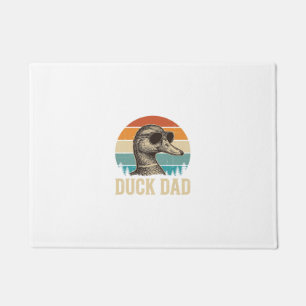 Duck Dad Vintage Engraving Retro Sunset Shirt Desi Doormat