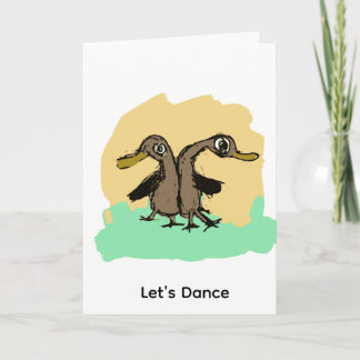 Duck Dancers Card