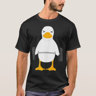 Duck Deadlift Design Weight Lifting Gym Workout T-Shirt