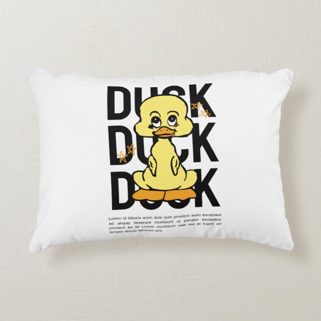 duck decorative cushion (Front)