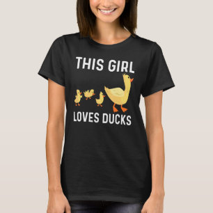 Duck Designs For Girls Kids Farm Duckling Owner Hu T-Shirt