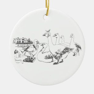Duck Doctor Sees Patients Ceramic Tree Decoration