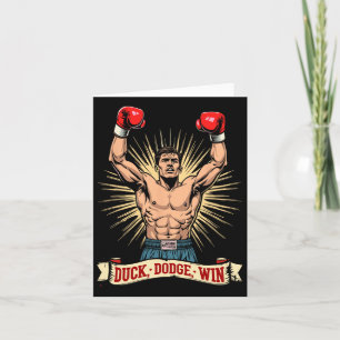 Duck Dodge Win Boxing Champion Spirit Card