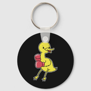 Duck Does Boxing  Key Ring