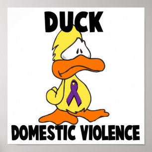 Duck Domestic Violence Poster