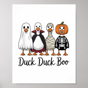 Duck Duck Boo Funny Goose Halloween Costume _1  Poster