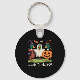 Duck Duck Boo Funny Halloween Costume Duck  Key Ring