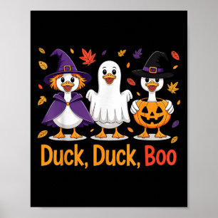 Duck Duck Boo Funny Halloween Costume Duck  Poster