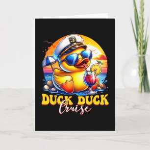 Duck Duck Cruise Funny Family Cruising Matching Gr Card