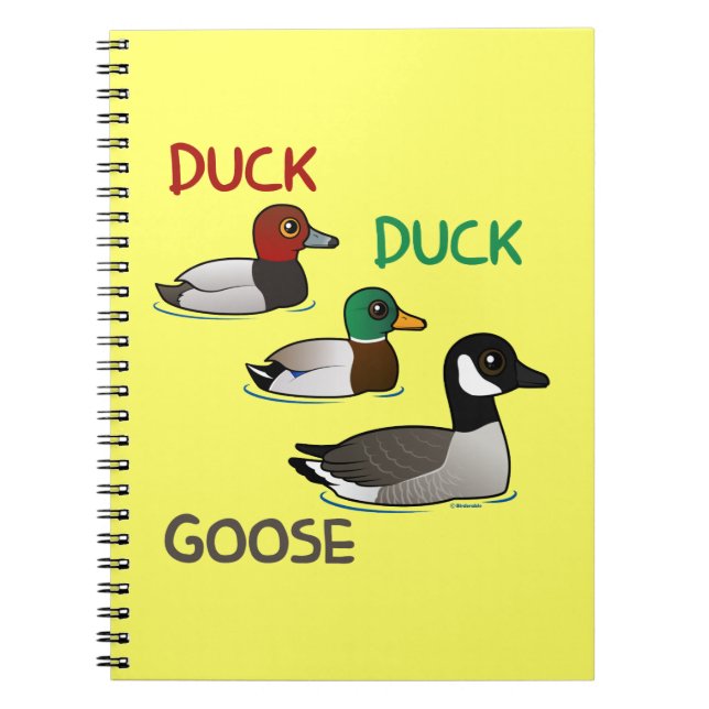 Duck Duck Goose Spiral Notebook (Front)