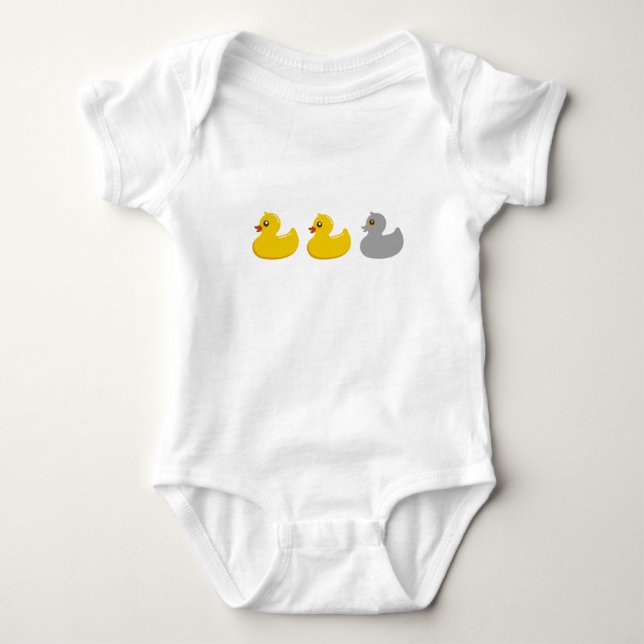Duck, Duck, Grey Duck T Shirts.png Baby Bodysuit (Front)