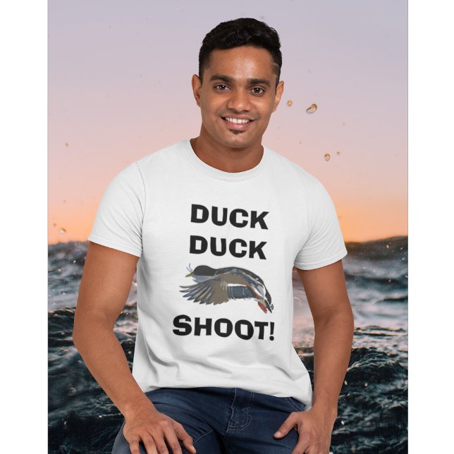 Duck Duck SHOOT! Men's hunting Tshirt (Creator Uploaded)