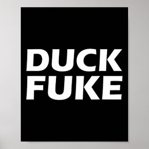 Duck E Funny Sketll Rivalry Poster