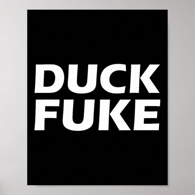 Duck E Funny Sketll Rivalry  Poster (Front)
