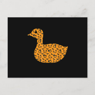 Duck Easy Halloween Outfit Mallard Dipper Lazy Postcard
