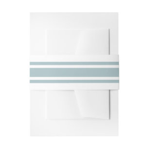 Duck Egg Blue Modern Wedding Invitation Belly Band