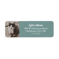Duck Egg Blue Pet Photo Return Address