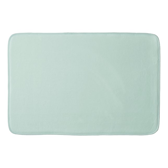 Duck Egg Blue Solid Color  Bath Mat (Front)