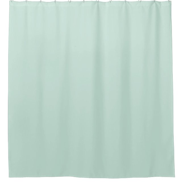 Duck Egg Blue Solid Color Shower Curtain (Front)