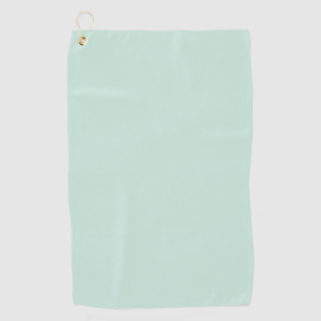 Duck Egg Blue Solid Colour  Golf Towel (Front)
