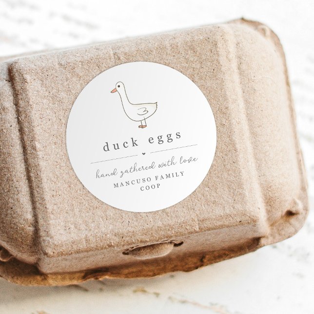 Duck Egg Carton Label Personalise for Farm, Coop (Creator Uploaded)