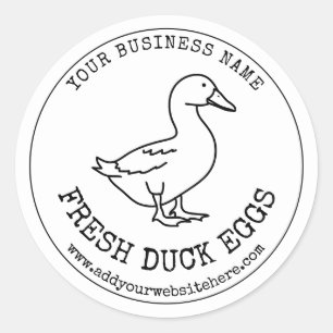 Duck Eggs Carton Label Rustic Vintage Farm Fresh