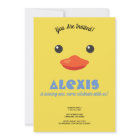 Duck Face Birthday Party Photo Invite