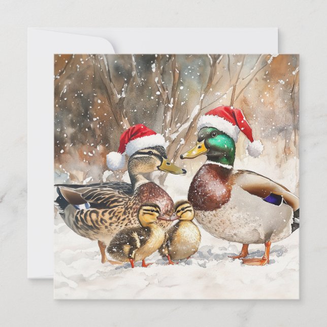 Duck Family Card (Front)